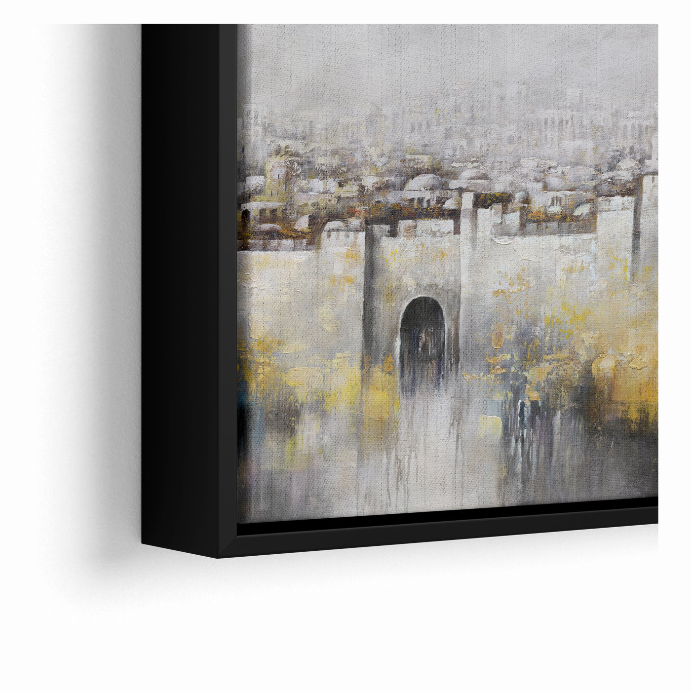 Jerusalem Wall Art - Modern Judaica Canvas & Acrylic by Yossi Bitton