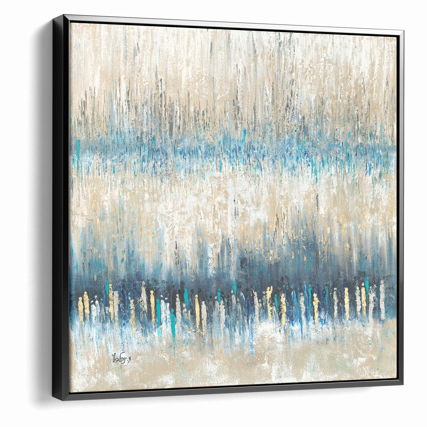 Western Wall Wall Art - Gathered at the Kotel Modern Jewish Art