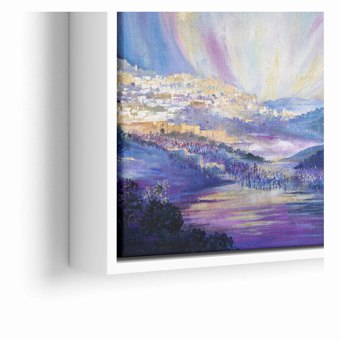 Modern Jewish Wall Art of Jerusalem - Toward the Holy City Art