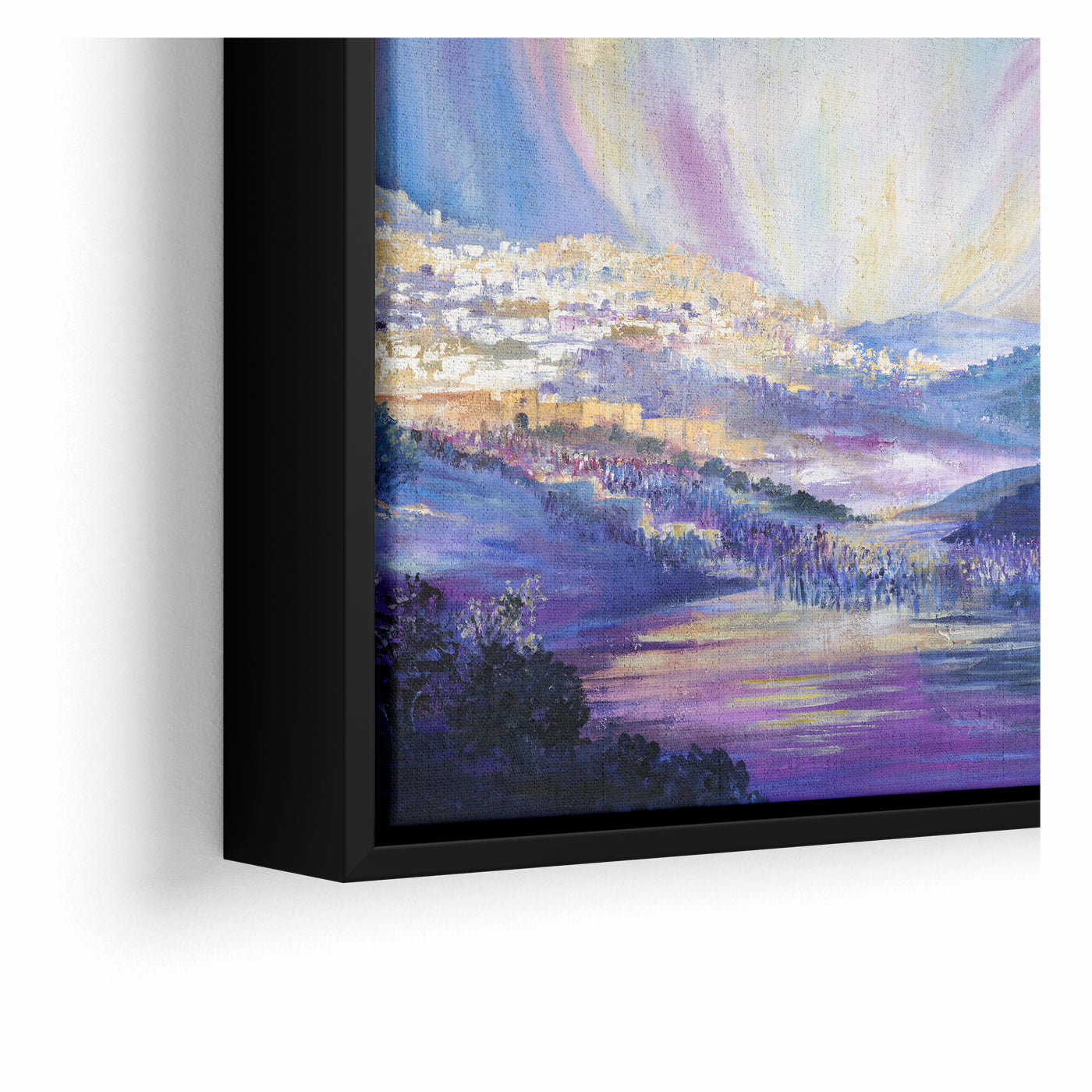 Modern Jewish Wall Art of Jerusalem - Toward the Holy City Art