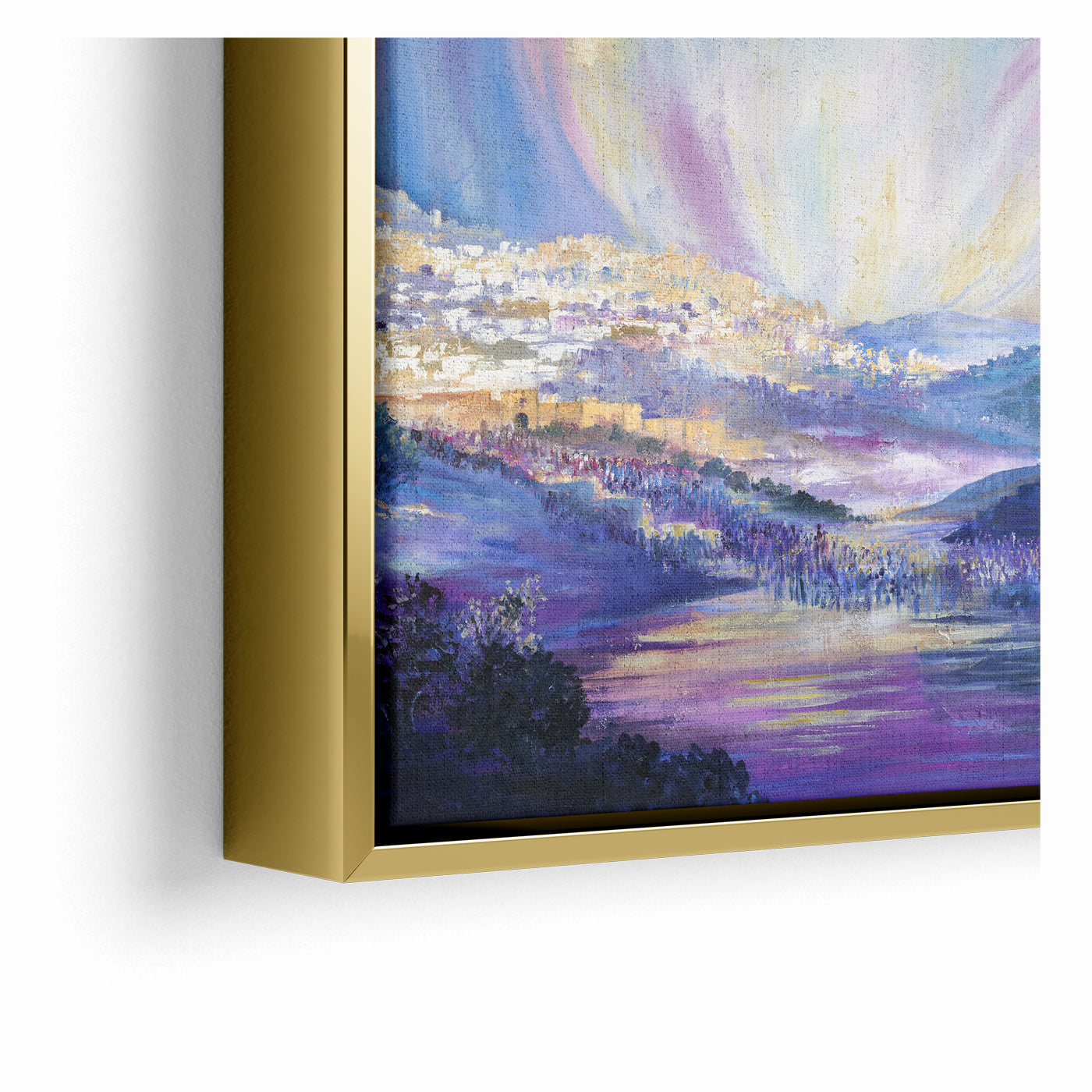 Modern Jewish Wall Art of Jerusalem - Toward the Holy City Art