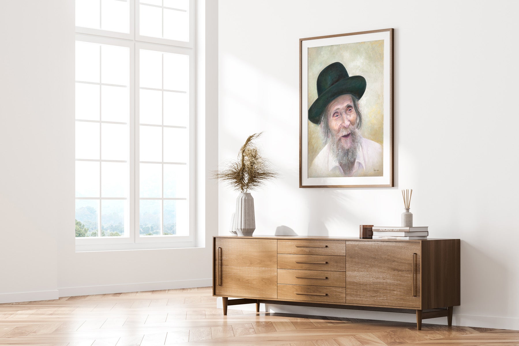 Modern Jewish Wall Art of Rabbi Yoel Shteinman zt'l Tribute