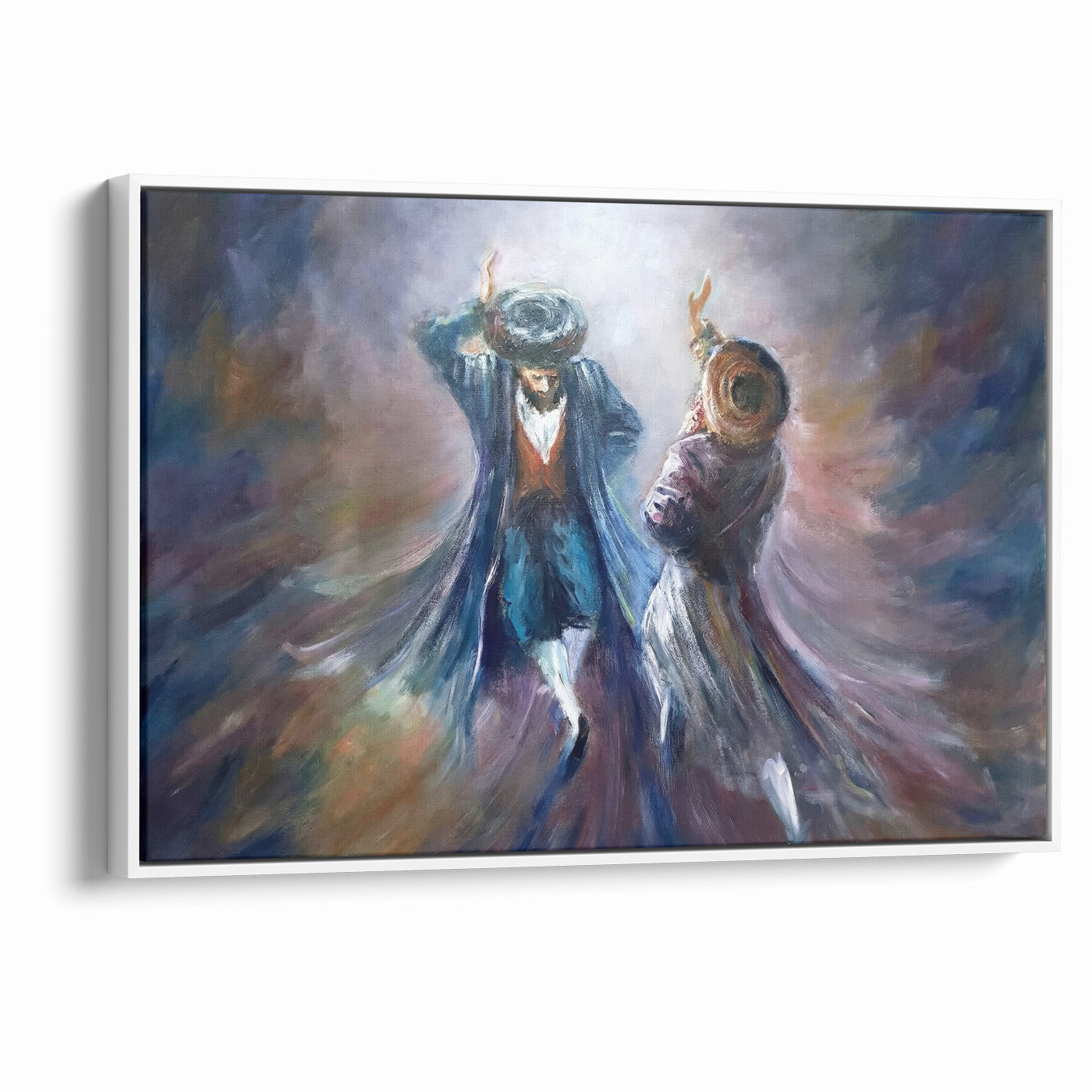 Modern Jewish Dancing Wall Art - Contemporary Judaica Art of Joy