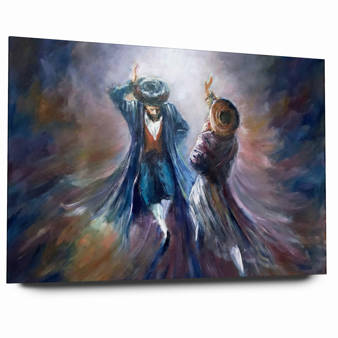 Modern Jewish Dancing Wall Art - Contemporary Judaica Art of Joy