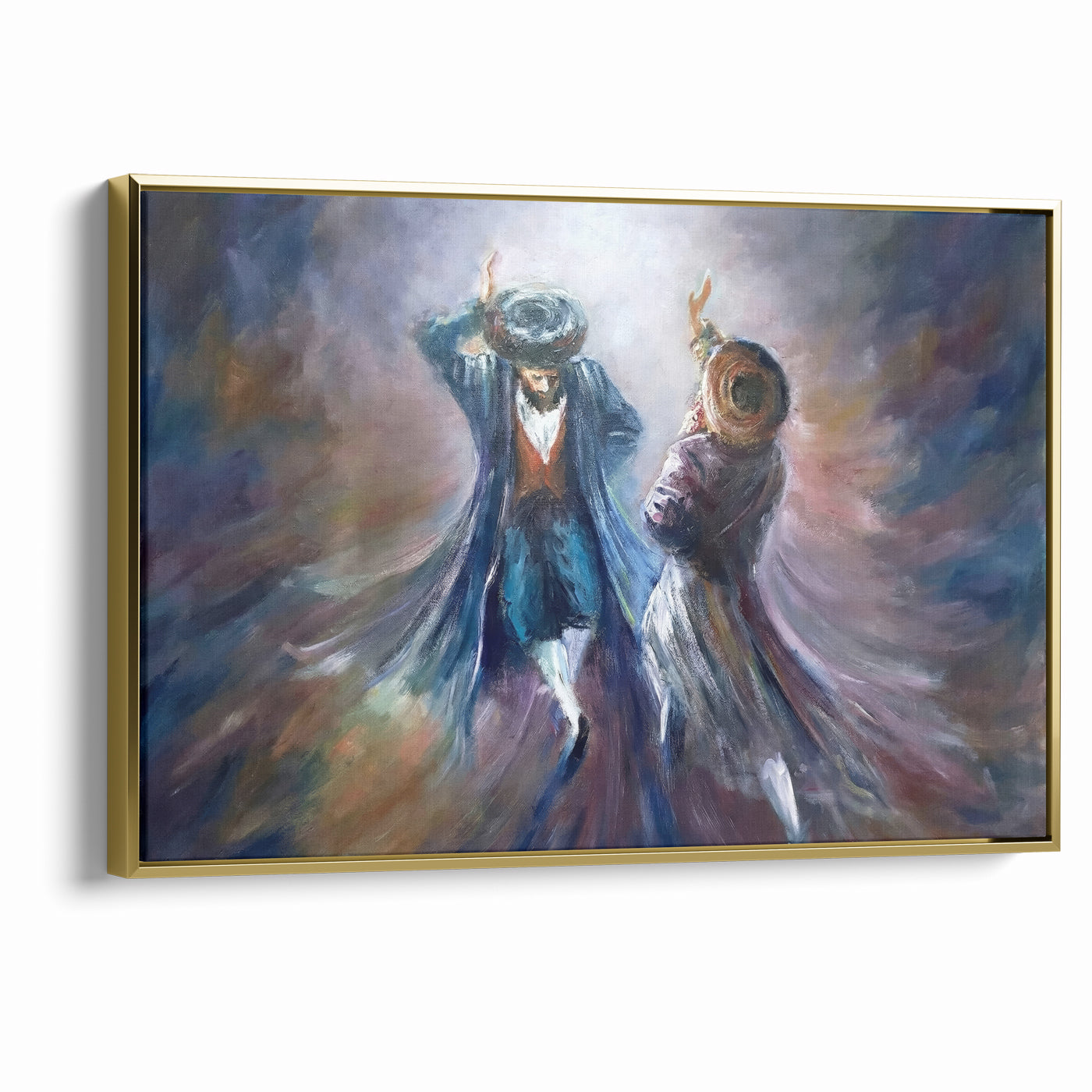 Modern Jewish Dancing Wall Art - Contemporary Judaica Art of Joy