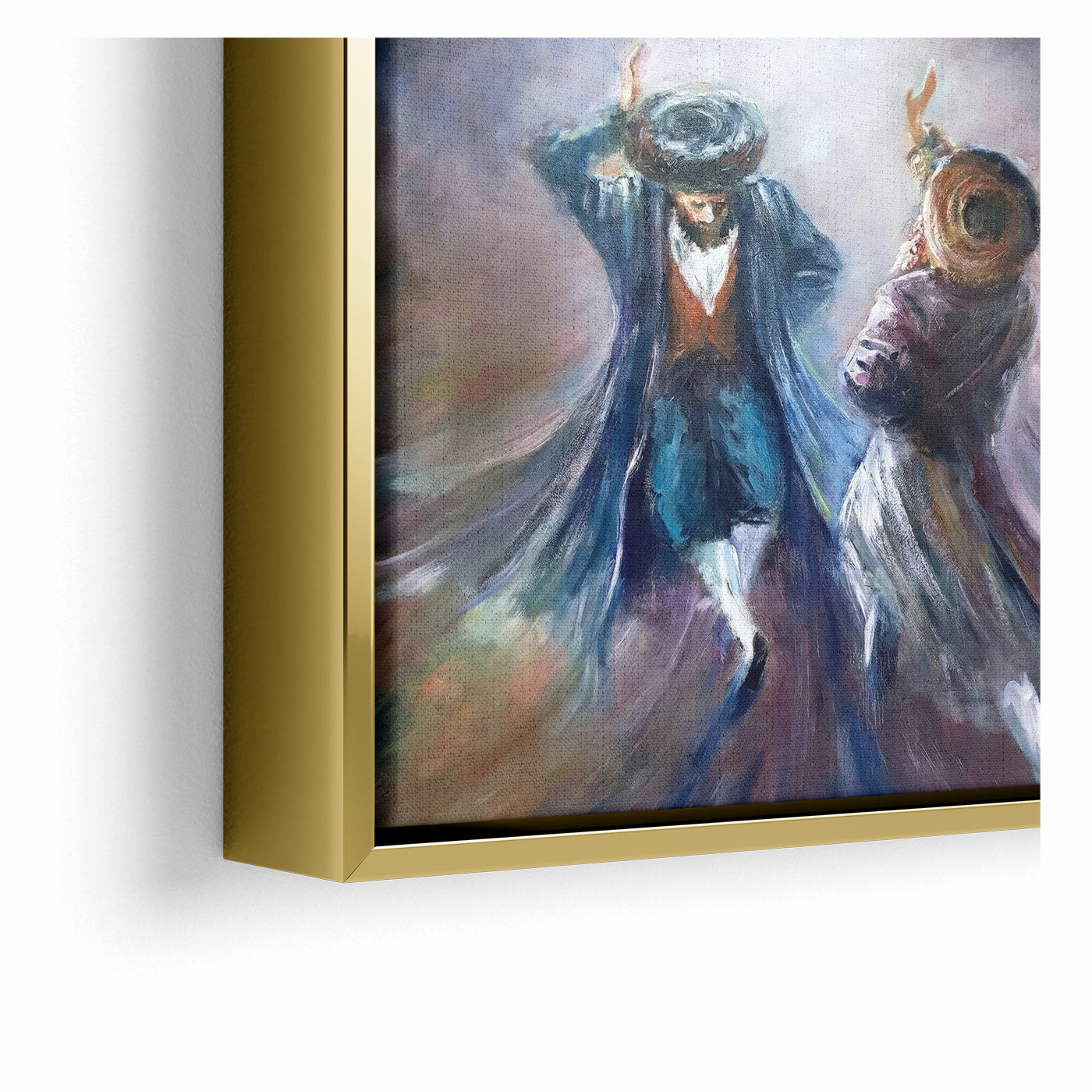 Modern Jewish Dancing Wall Art - Contemporary Judaica Art of Joy