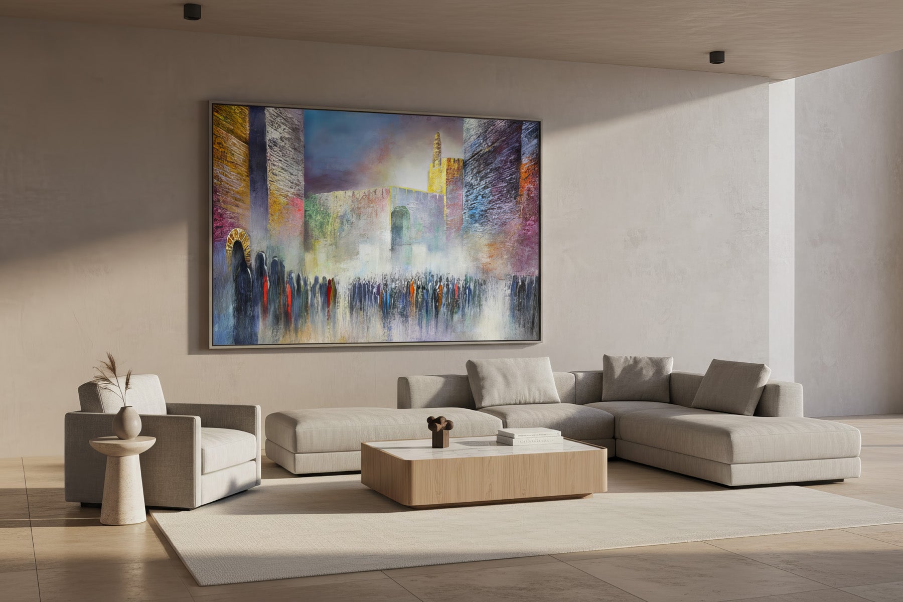 Jerusalem Wall Art - Old City Streets | Modern Judaica Art