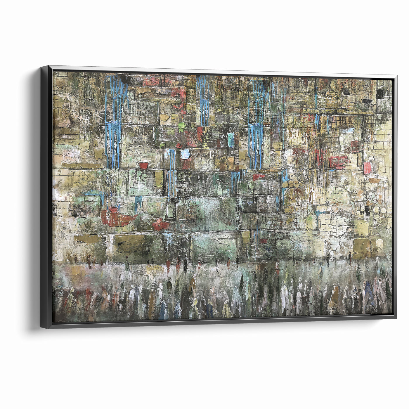 Western Wall Metallic - Modern Jewish Art by Yossi Bitton