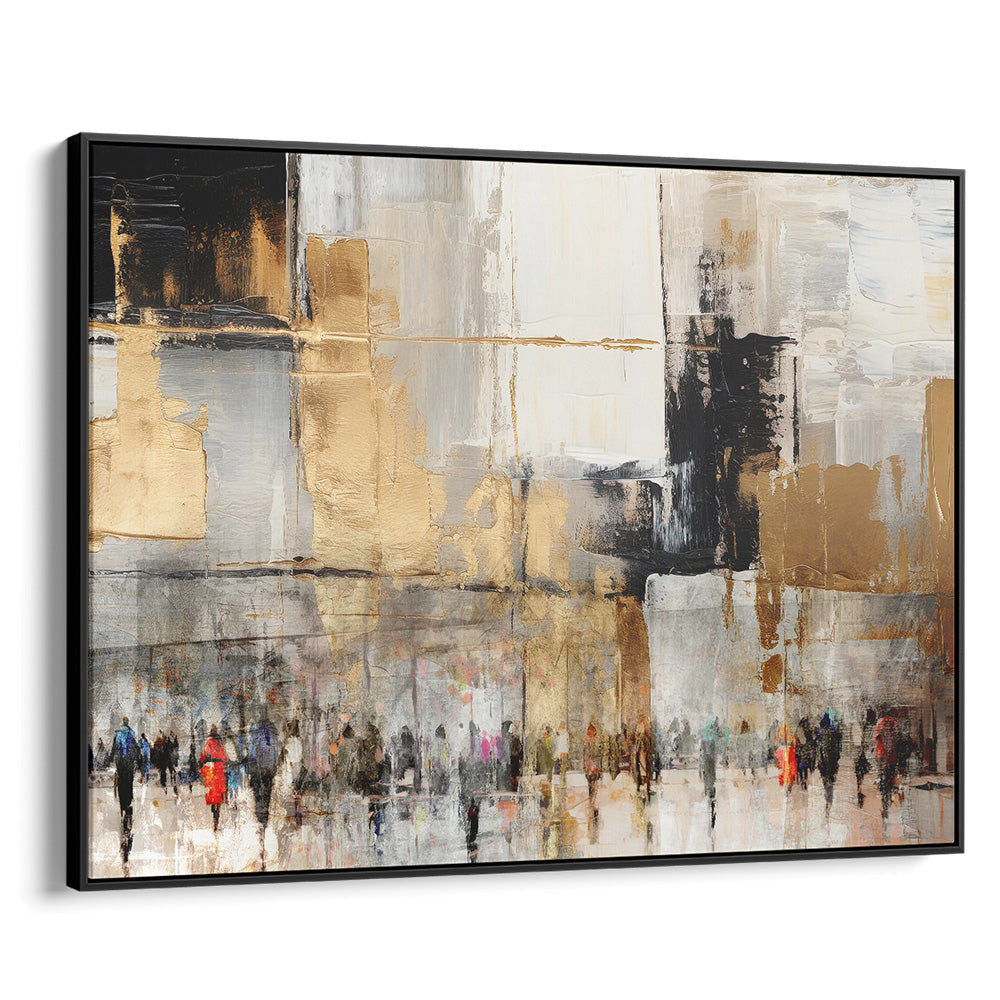 Western Wall abstract Jewish art by Avigdor Ben-Ari, featuring modern Hebrew wall decor and religious Judaica prints.