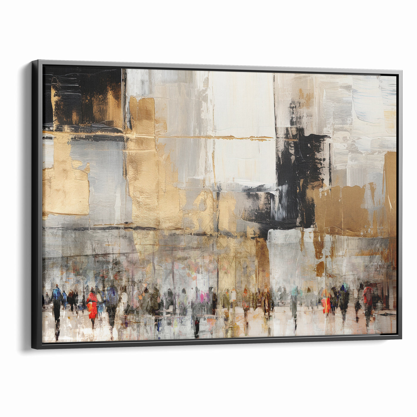 BeTzel Or Zahav - Abstract Western Wall Art by Avigdor Ben Ari