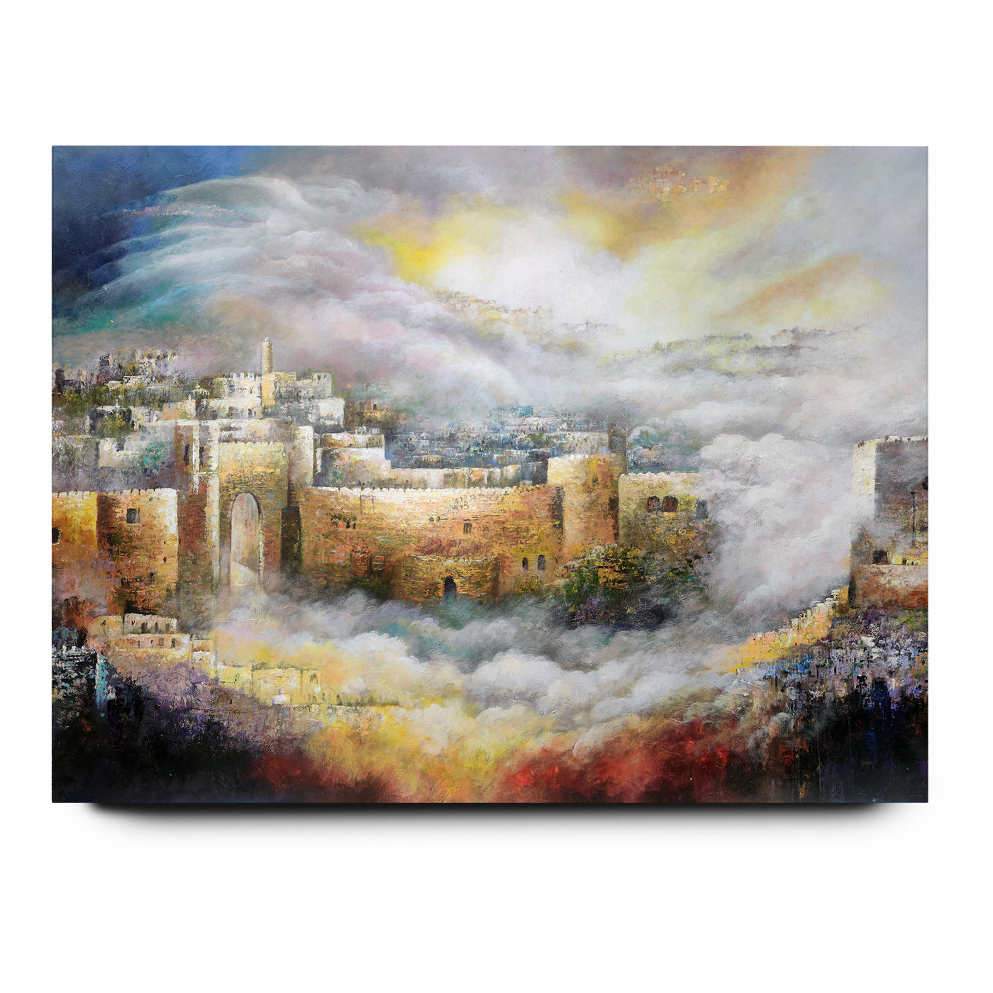 Jerusalem of Light - Abstract Jerusalem Wall Art by Yossi Bitton