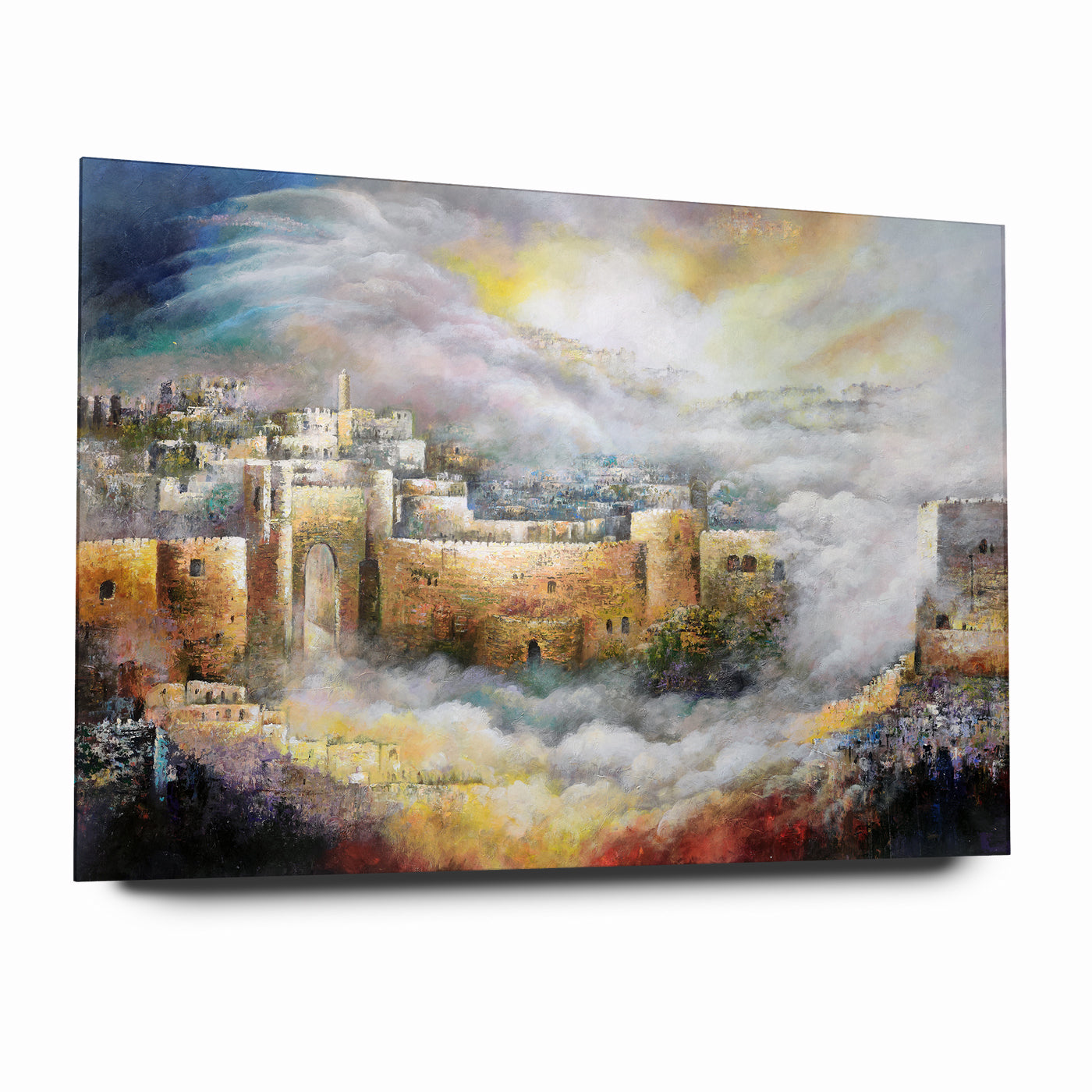 Jerusalem of Light - Abstract Jerusalem Wall Art by Yossi Bitton