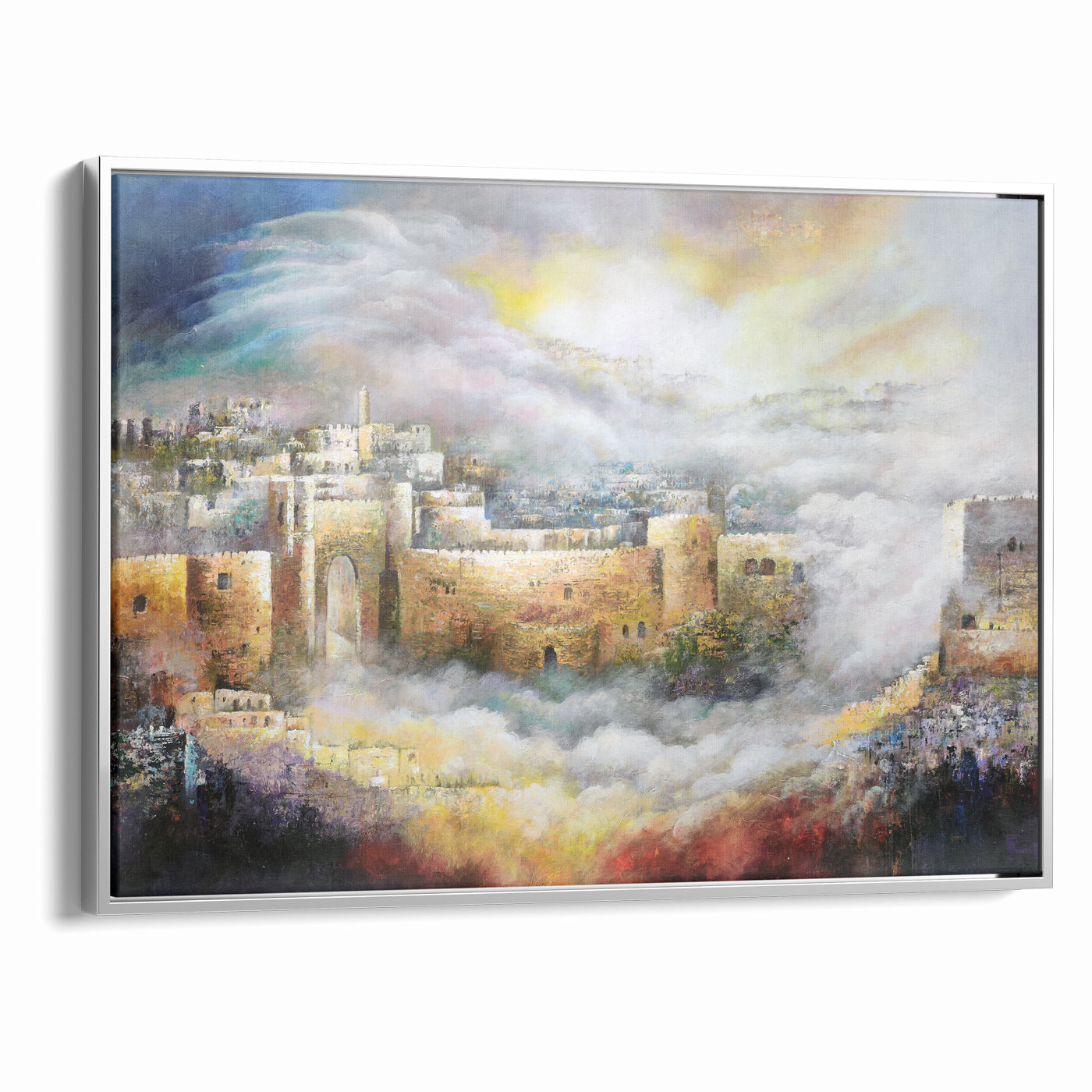 Jerusalem of Light - Abstract Jerusalem Wall Art by Yossi Bitton