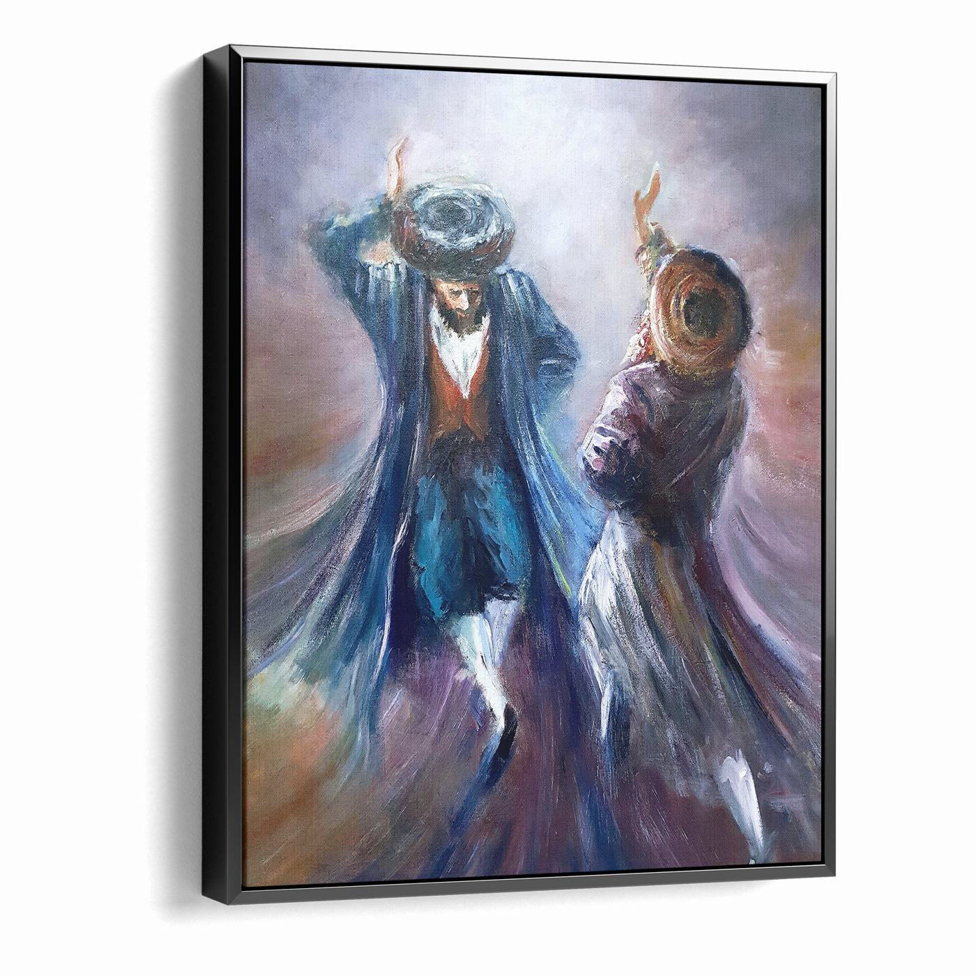 A Dance of Devotion - Chassidic Jewish Wall Art by Yossi Bitton