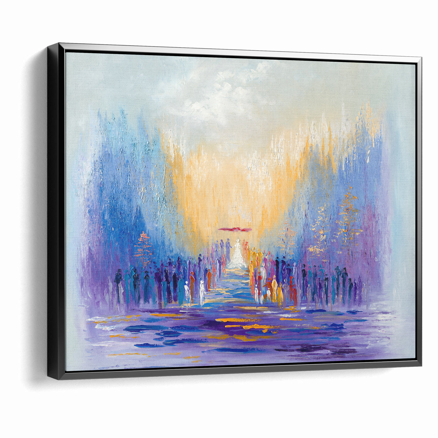 A Path of Light Modern Jewish Chuppah Wedding Wall Art Print