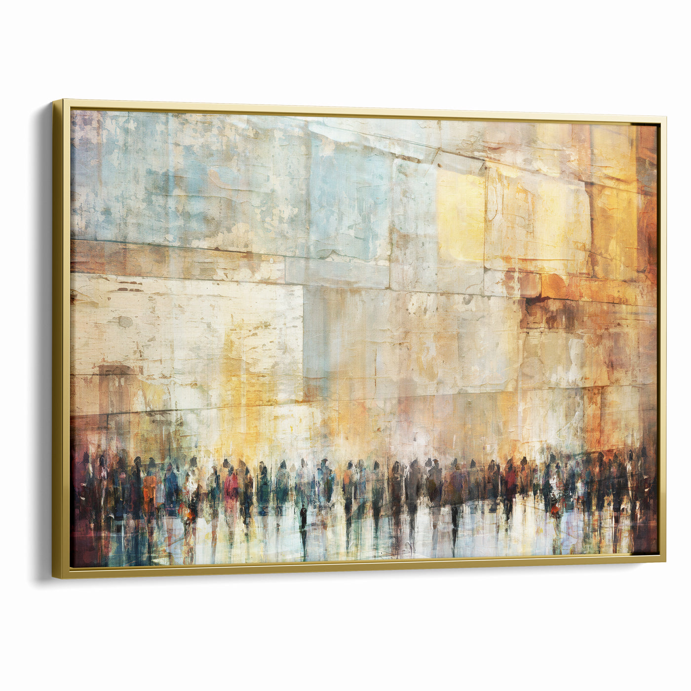 Echoes of Devotion Modern Kotel Wall Art by Avigdor Ben Ari