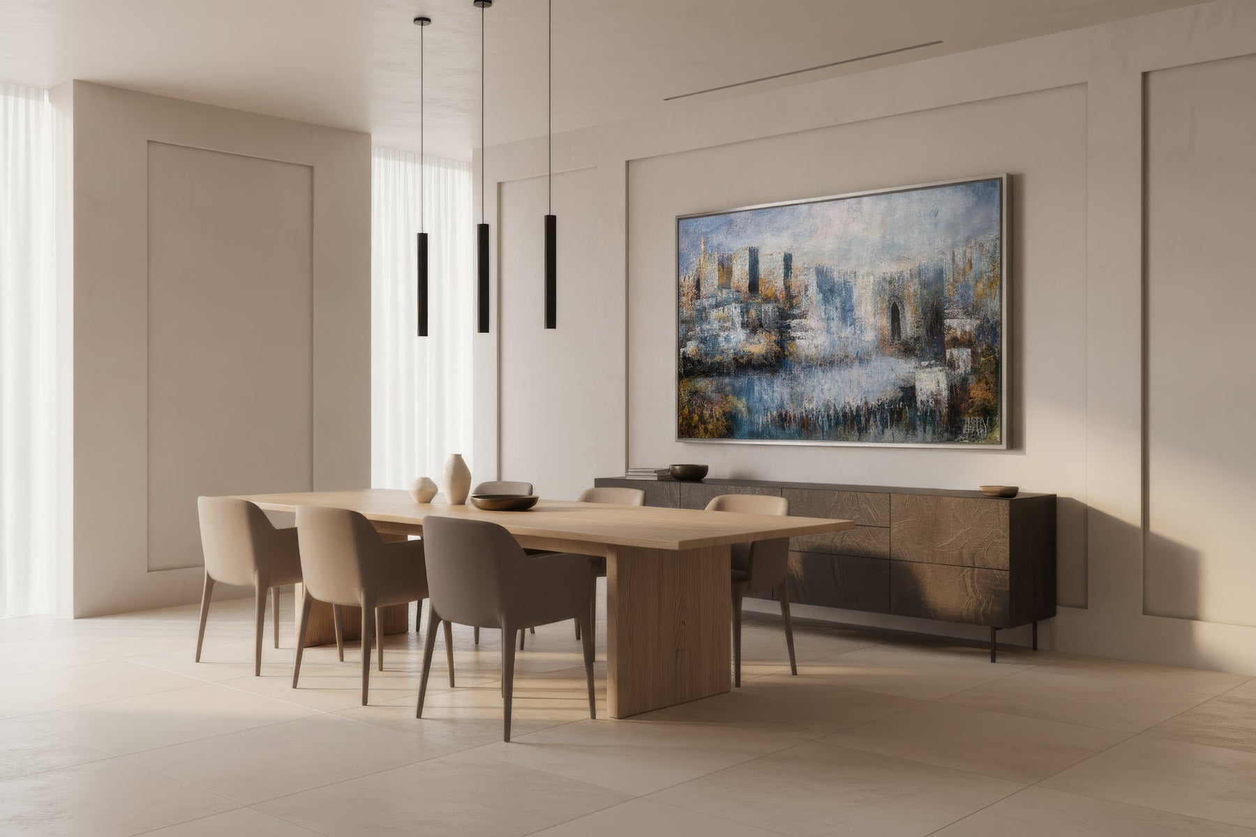 Jerusalem Jaffa Gate - Modern Jewish Wall Art by Yossi Bitton