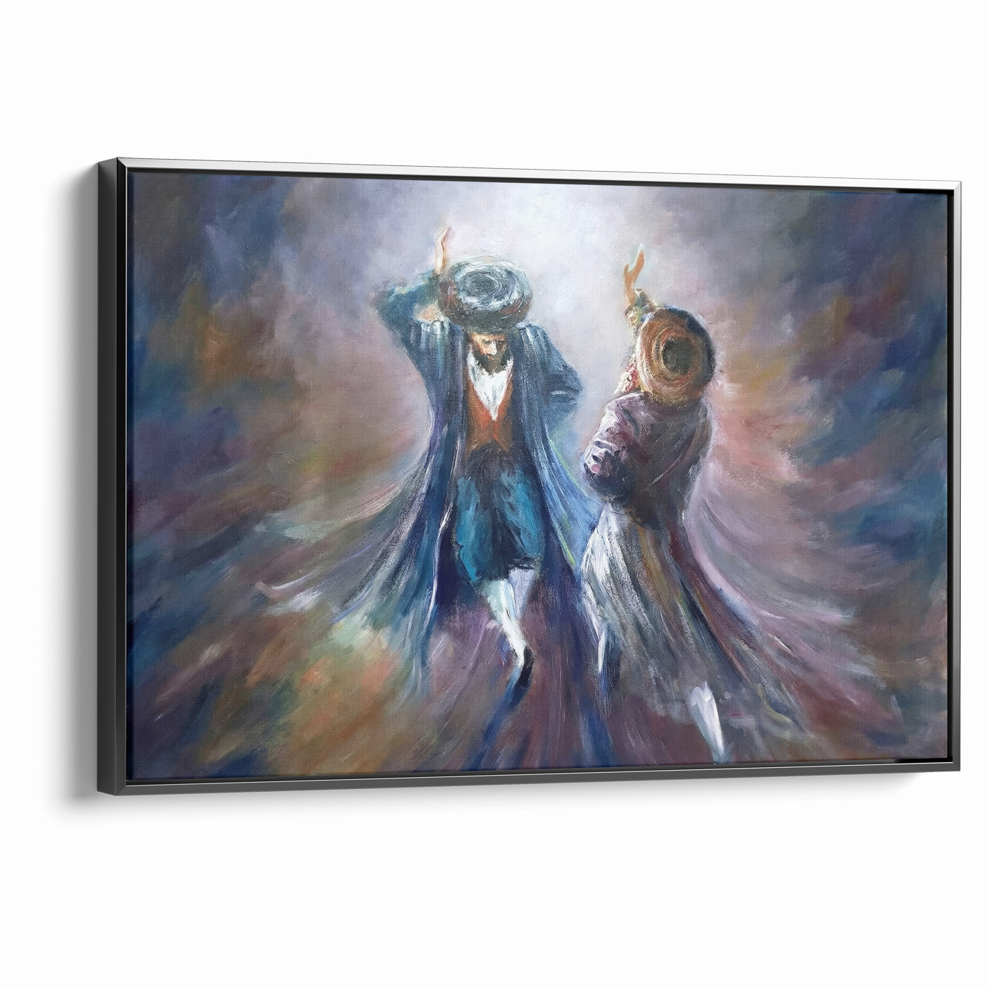 Modern Jewish Dancing Wall Art - Contemporary Judaica Art of Joy