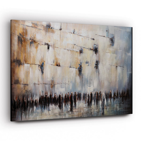 Jerusalem Heartbeat - Abstract Western Wall Art by Yossi Bitton