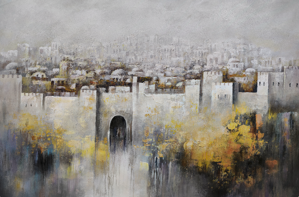 Jerusalem Mosaic - Cityscape by Yossi Biton