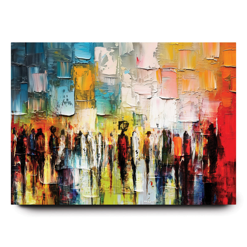 Western Wall - Colorful Abstract Art by Avigdor Ben-Ari