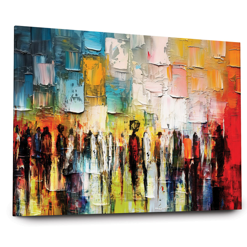 Western Wall - Colorful Abstract Art by Avigdor Ben-Ari