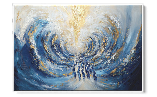 Crossing of the Sea – Jewish Biblical Art by Avigdor Ben-Ari
