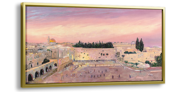 Afternoon at The Western Wall - Ben-Ari Art Gallery