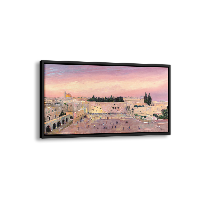 Afternoon at The Western Wall - Ben-Ari Art Gallery