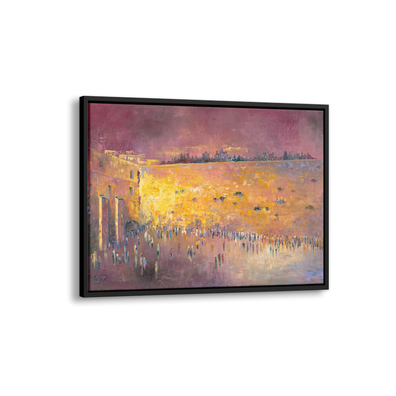 Sunset at The Western Wall - Ben-Ari Art Gallery