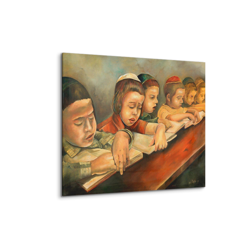 children rejoicing in the Torah - Ben-Ari Art Gallery