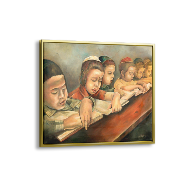children rejoicing in the Torah - Ben-Ari Art Gallery